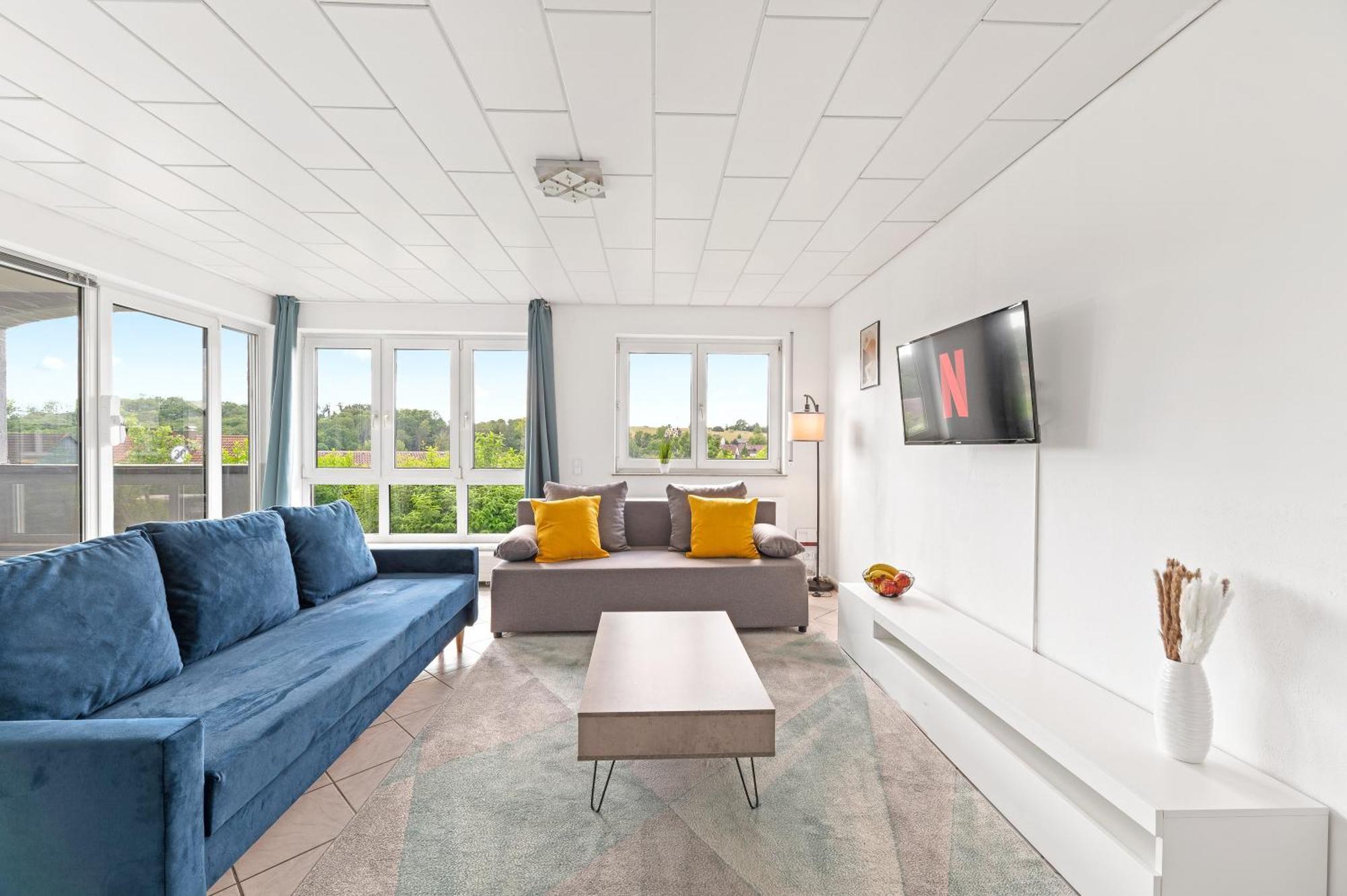 Sunshine - 4 Personen Airport Messe Mit Tg-Garage Appartement Ostfildern Buitenkant foto